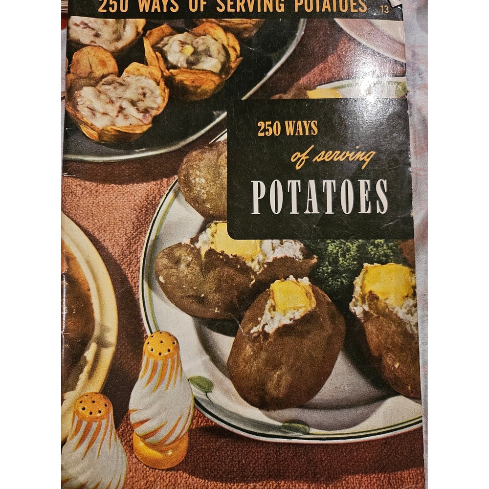 Vintage 1949 250 Ways of Serving Potatoes Cookbook Culinary Arts Institute 13